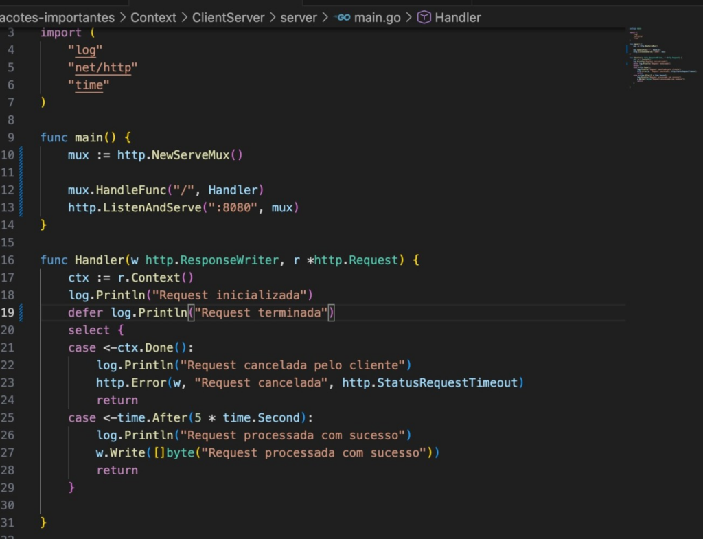 Context em Golang